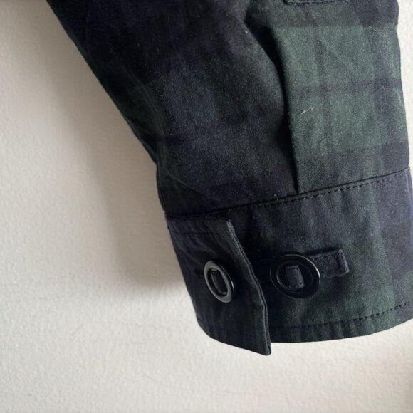 $550 Club Monaco Waxed British Millerain Cotton Military Snorkel Jacket - Small - Picture 11 of 16